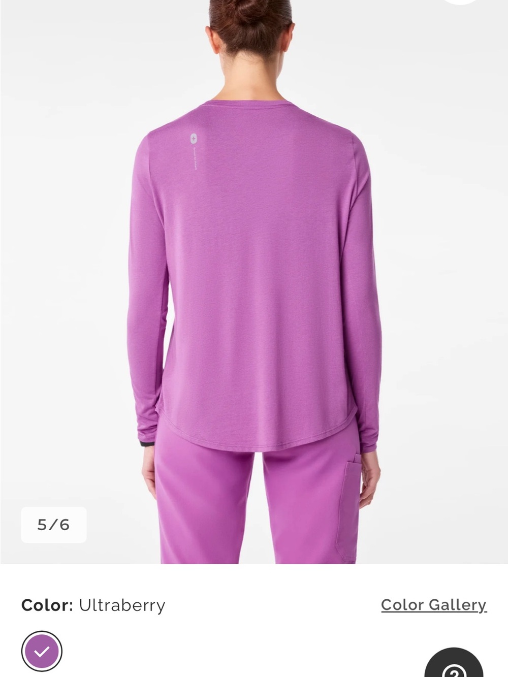 EUC Figs Super Soft Underscrub Long sleeve t-shirt - Picture 7 of 8